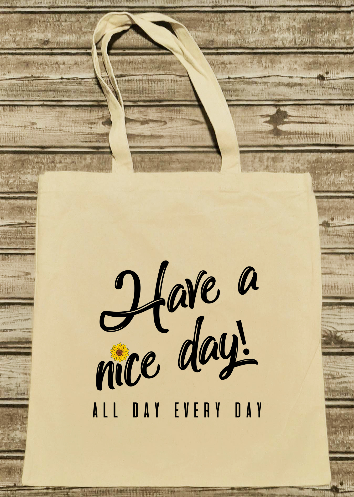 Cute Have A Good Day Canvas Tote Bag